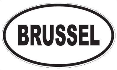 BRUSSEL - Oval Magnet