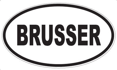 BRUSSER - Oval Magnet