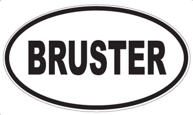 BRUSTER - Oval Magnet