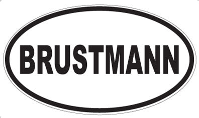 BRUSTMANN - Oval Magnet
