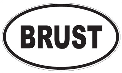 BRUST - Oval Magnet