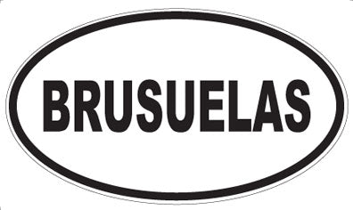 BRUSUELAS - Oval Magnet