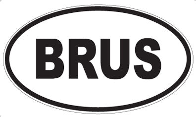 BRUS - Oval Magnet