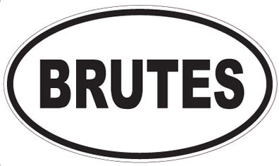 BRUTES - Oval Sticker