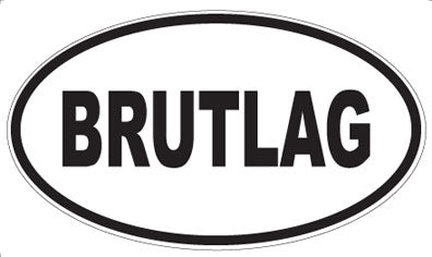 BRUTLAG - Oval Magnet