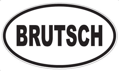 BRUTSCH - Oval Magnet