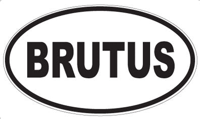 BRUTUS - Oval Magnet