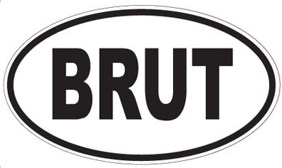 BRUT - Oval Sticker