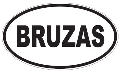 BRUZAS - Oval Magnet