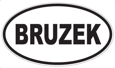 BRUZEK - Oval Magnet