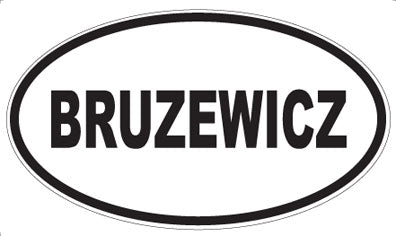 BRUZEWICZ - Oval Magnet