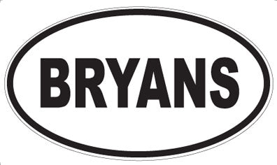 BRYANS - Oval Magnet