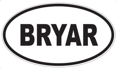 BRYAR - Oval Magnet