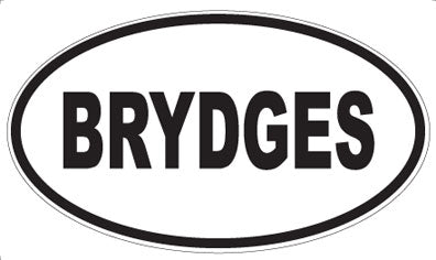 BRYDGES - Oval Magnet