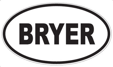 BRYER - Oval Magnet