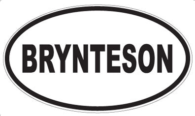 BRYNTESON - Oval Magnet