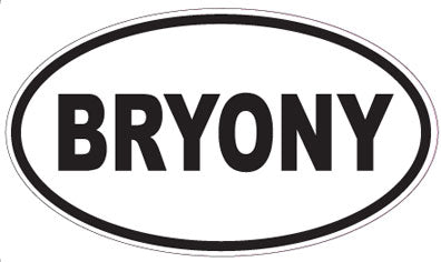 BRYONY - Oval Sticker