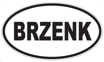 BRZENK - Oval Magnet