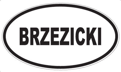 BRZEZICKI - Oval Magnet