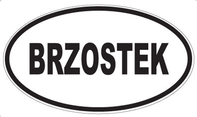 BRZOSTEK - Oval Magnet