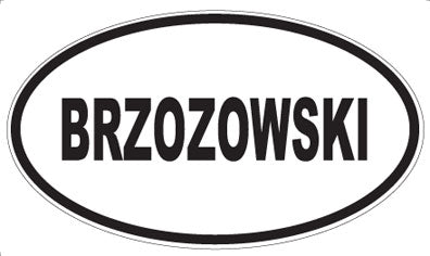 BRZOZOWSKI - Oval Magnet