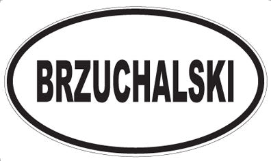 BRZUCHALSKI - Oval Magnet