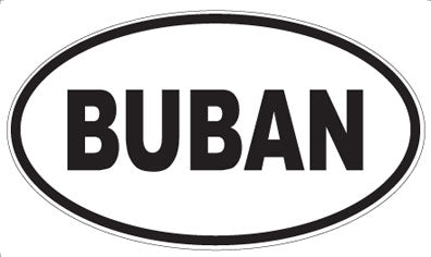 BUBAN - Oval Magnet