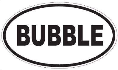 BUBBLE - Oval Sticker