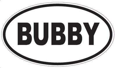 BUBBY - Oval Sticker