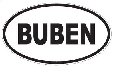 BUBEN - Oval Magnet