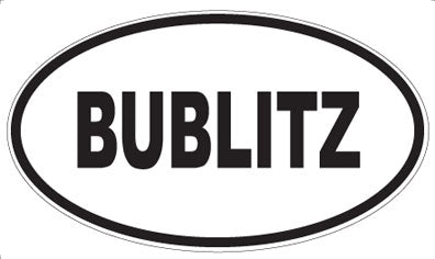 BUBLITZ - Oval Magnet