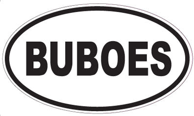 BUBOES - Oval Sticker