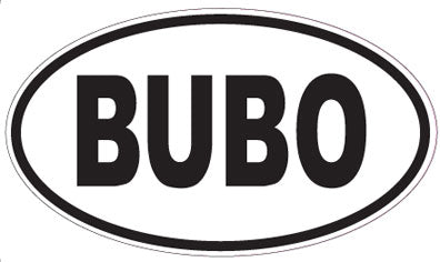 BUBO - Oval Sticker