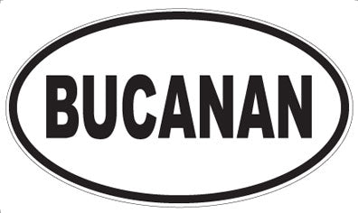 BUCANAN - Oval Magnet