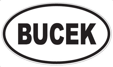 BUCEK - Oval Magnet