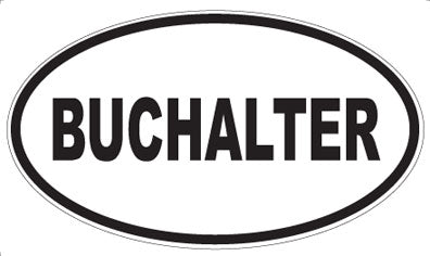 BUCHALTER - Oval Magnet