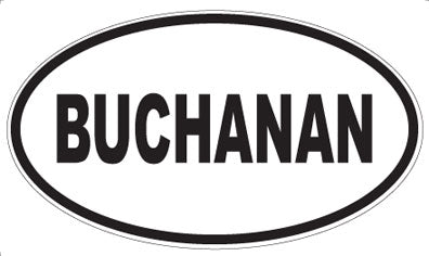 BUCHANAN - Oval Magnet