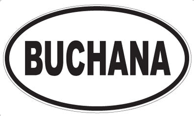 BUCHANA - Oval Magnet