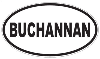 BUCHANNAN - Oval Magnet
