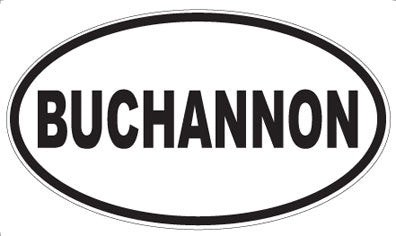 BUCHANNON - Oval Magnet