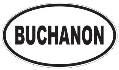BUCHANON - Oval Magnet