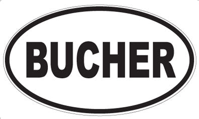 BUCHER - Oval Magnet