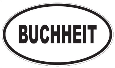 BUCHHEIT - Oval Magnet