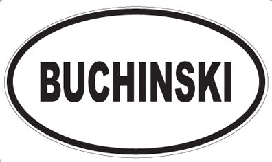 BUCHINSKI - Oval Magnet
