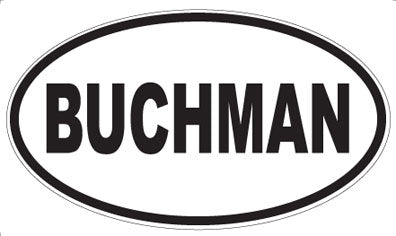 BUCHMAN - Oval Magnet