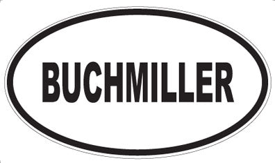 BUCHMILLER - Oval Magnet
