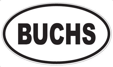 BUCHS - Oval Magnet