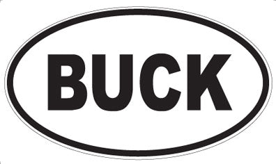 BUCK - Oval Magnet
