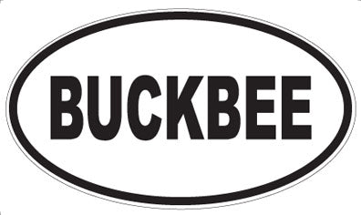 BUCKBEE - Oval Magnet