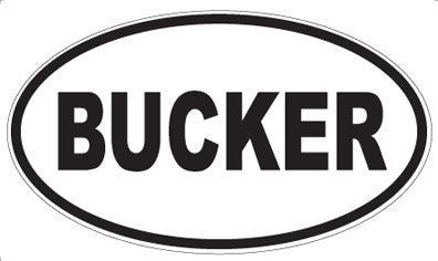 BUCKER - Oval Magnet